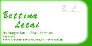 bettina letai business card