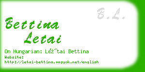 bettina letai business card